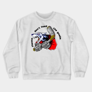 wolf hockey player Crewneck Sweatshirt